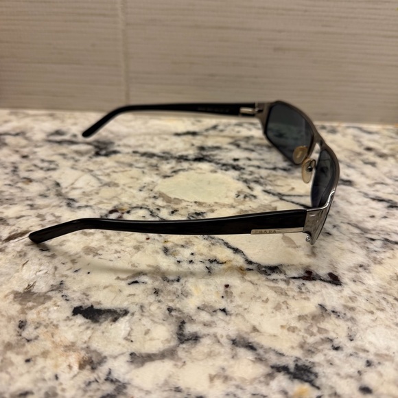 Prada Black Sunglasses silver fram - Picture 3 of 5